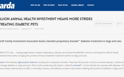 $4 MILLION ANIMAL HEALTH INVESTMENT MEANS MORE STRIDES FOR TREATING DIABETIC PETS